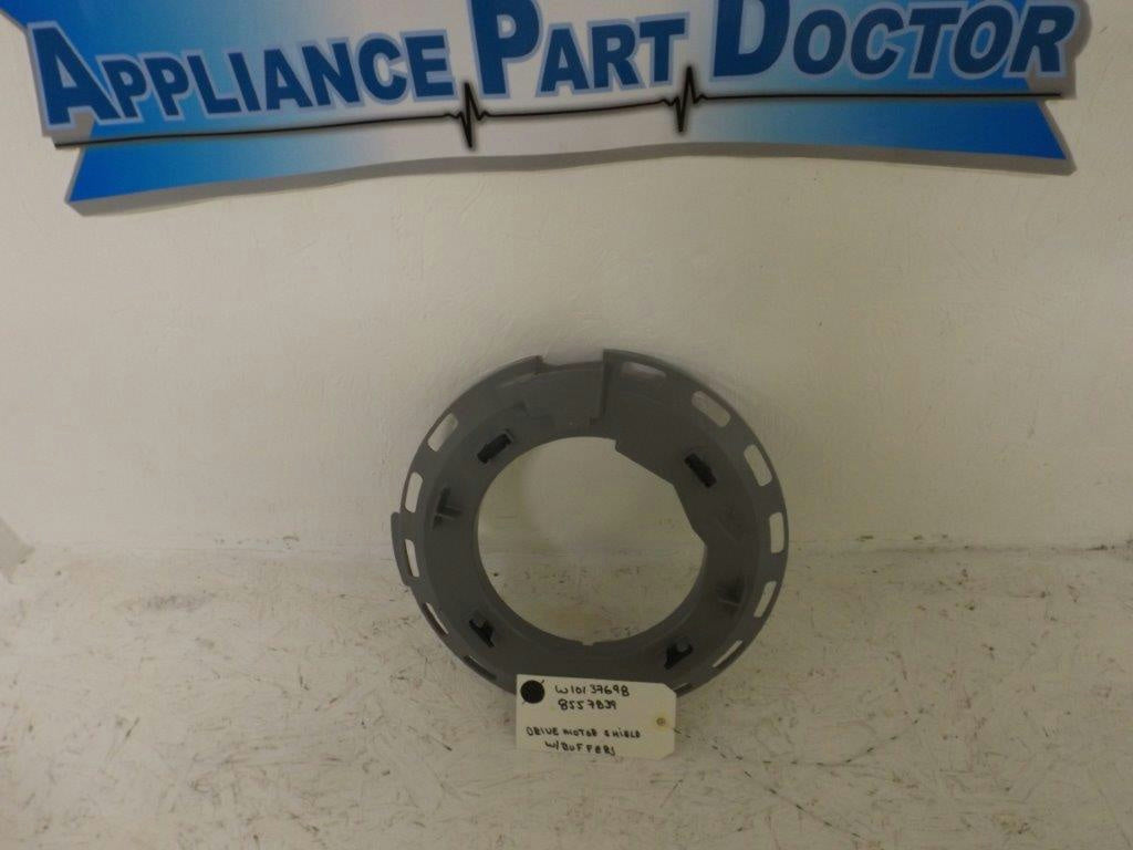 WHIRLPOOL KENMORE WASHER W10137698 8557839 DRIVE MOTOR SHIELD W/BUFFERS USED WHIRLPOOL KENMORE WASHER W10137698 8557839 DRIVE MOTOR SHIELD W/BUFFERS USED